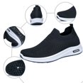 thumbnail image 3 of Mepaouo Mens Walking Shoes Lightweight Mesh Running Slip on Fashion Tennis Sneakers Knit Casual Flats, 3 of 5