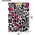 thumbnail image 3 of FMSHPON Leopard Butterfly Flower Floral Clipboard Hardboard Wood Nursing Clip Board and Pull for Standard A4 Letter 13x9 inches, 3 of 8