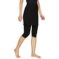 thumbnail image 6 of Women's Modest Athletic Skirt with Attached Leggings Knee Length Swim Workout Pants with Pockets, 6 of 9