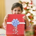 thumbnail image 7 of PMU Decorative Confetti Gift Bows, 4-1/4 Inch Large, Light Blue (12/Pkg) Pkg/1, 7 of 7