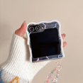 thumbnail image 4 of Phone Case for Samsung Galaxy Z Flip 6,Cute Bow Pattern Shockproof Protective Folding Phone Shell,Cover for Boys Girly (with Chain), 4 of 12