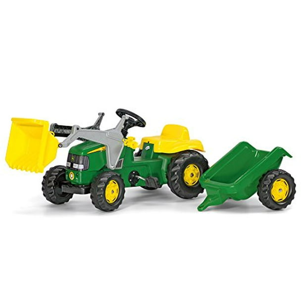 Wrok Leerling Rechtzetten Rolly John Deere Kid Tractor with Trailer Ride On - Walmart.com