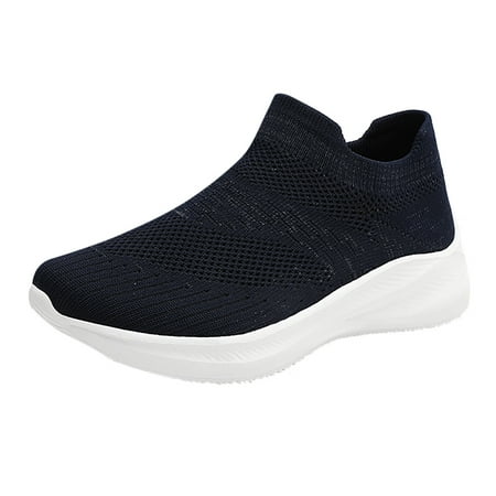 

Mackneog Couples Men Women Outdoor Mesh Sports Shoes Runing Breathable Slip On Sneakers Gift on Clearance