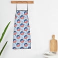 thumbnail image 5 of Zufioo Donut with the USA Fag Print Tie-up Apron, Unisex Kitchen Apron - Oil-proof, Stain-proof and Waterproof, Suitable for Restaurants and Service Industries-One Size, 5 of 9