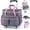 Pink, variant on Rolling Tote Bag with Wheels and Handle, Sewing Machine Case, Craft Organizer Tote for Scrapbooking Storage, Teacher Rolling Bag, Craft Storage, Art Bag, Rolling Cart for Teachers