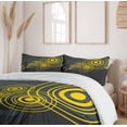 thumbnail image 6 of Ambesonne Black Duvet Cover Set, Street Inner Circle, 2-Calking, Charcoal Grey and Black, 6 of 7
