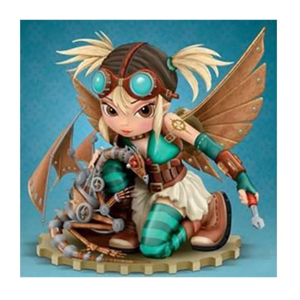 Cuadros Decorativos Big Eye Doll 5D DIY Diamond Painting Kits Resina Full Round Home Art (WT489) Wdftyju embutido en tela