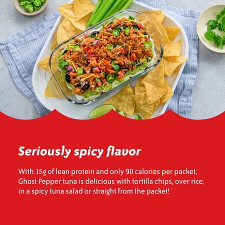 CHICKEN OF THE SEA WILD CAUGHT LIGHT TUNA PACKET, GHOST PEPPER 2.5 OZ
