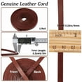 thumbnail image 4 of Cowhide Leather String Full Grain Buffalo Leather Strips 2mm Thick Leather Strap Braiding Thread Rope Flat Leather Cord, 4 of 9