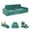 Green, variant on Kids Couch 15PCS, Modular Kids Play Couch, Multifunctional Foam Toddler Sofa, Imaginative Convertible Play Sofa for Playroom