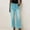 *Green, variant on ClodeEU High Rise Cropped Wide Leg Jeans for Women,Loose Fit Trendy Jeans Button Pocket Green,Womens Plus XS