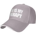 thumbnail image 1 of God is My Therapy Hat Classic Low Profile Baseball Cap Adjustable Golf Dad Hats, 1 of 8