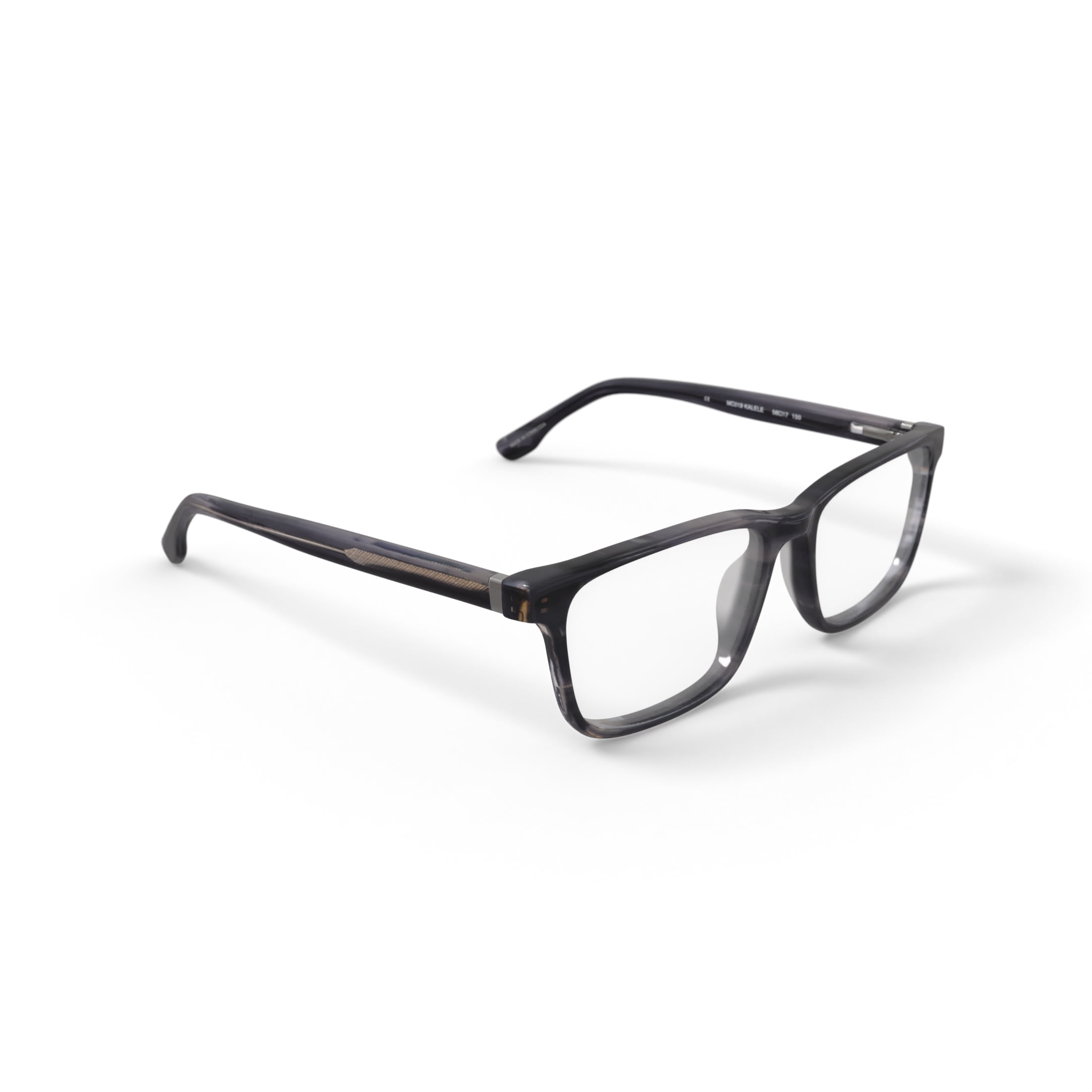 Walmart Men's Kelele Rectangular Prescription Eyeglasses with Case, Grey Tortoise