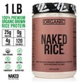 thumbnail image 4 of Naked Rice 1Lb - Organic Brown Rice Protein Powder - Vegan Protein Powder, GMO Free, Gluten Free & Soy Free. Plant-Based Protein, No Artificial Ingredients - 15 Servings, 4 of 5