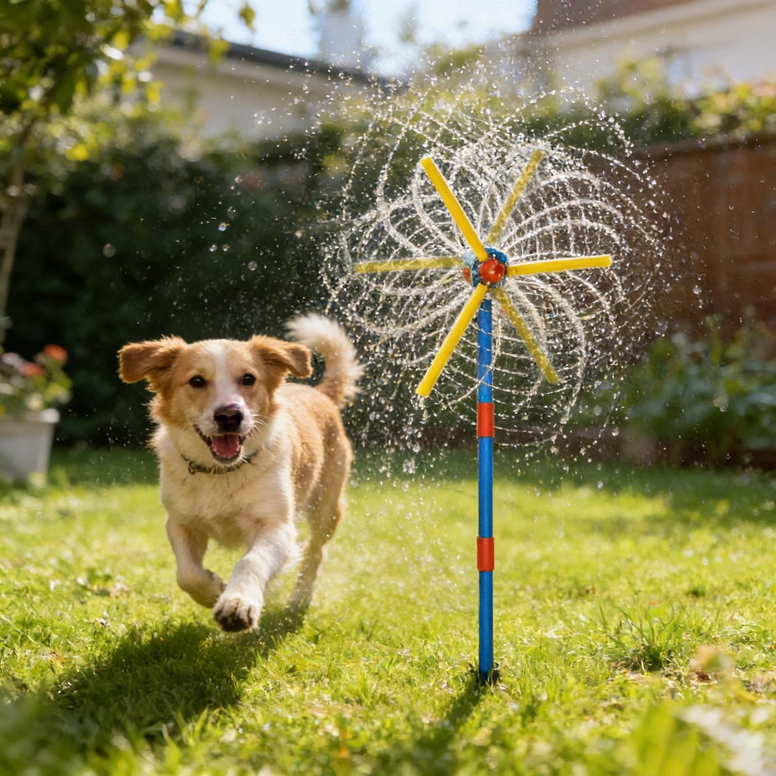 Windmill Garden Sprinkler 360 Degree Rotating Sprinkler Yard Sprinkler Lawn Irrigation Sprinkler with Windmill Design Ideal for Garden Patio and Backyard Use