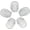 White, variant on 1 Inch White Jade Skull Sculpture Set of 5, Hand Carved Statue Figurine Collectible Reiki