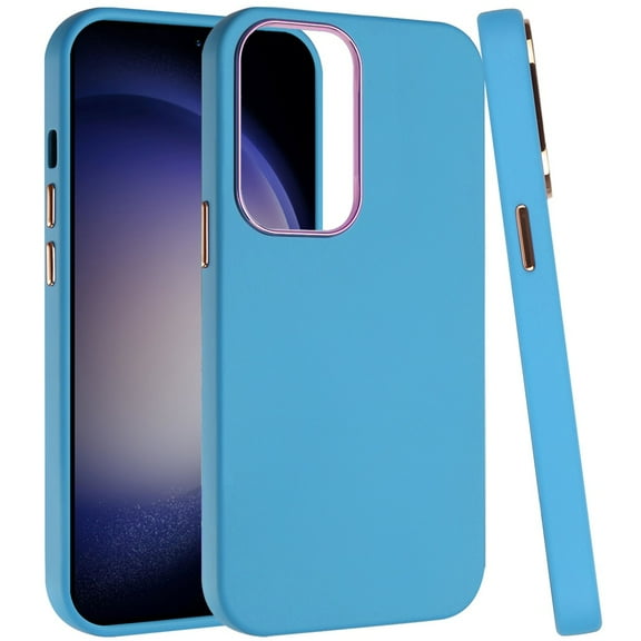 Soft Touch Dual-Layer Hybrid Case for Samsung Galaxy S24 Ultra - Blue