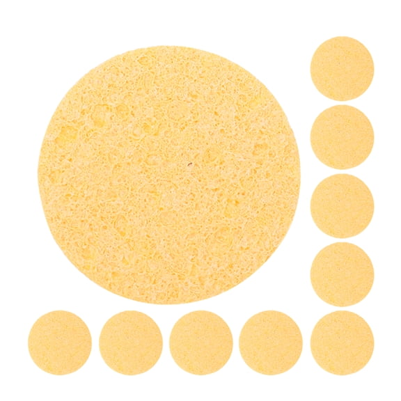 LITINKIMI Sea Sponges Natural Unbleached 10Pcs 2.0X2.0X0.04In