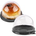 thumbnail image 3 of SAYOO Mini Contenedores para Tartas Postres Redondos Cupcake Box con Tapas de Domo Transparente para Galletas de Chocolate Muffin SAYOO Moda, 3 of 9