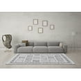 thumbnail image 3 of Ahgly Company Indoor Round Abstract Gray Modern Area Rugs, 5' Round, 3 of 4