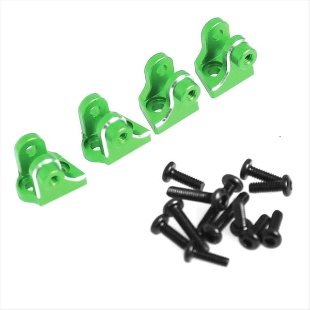 Kit de Fijación Asiento Barra Acoplamiento Inferior para Actualización Coche RC para 1/18 Mini , Piezas Actualización de Coche RC Cepillado, Color Verde