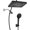 Black, variant on Rain Shower Heads with Handheld Combo,Fixed Showerhead&8-Mode Handheld Shower with 79 Inches Extra-long Stainless Steel Hose and Low- Adhesive Wall Mount for