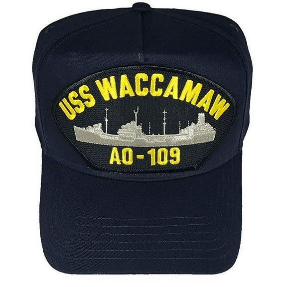 USS WACCAMAW AO-109 HAT CAP USN NAVY SHIP CIMARRON CLASS REPLENISHMENT OILER