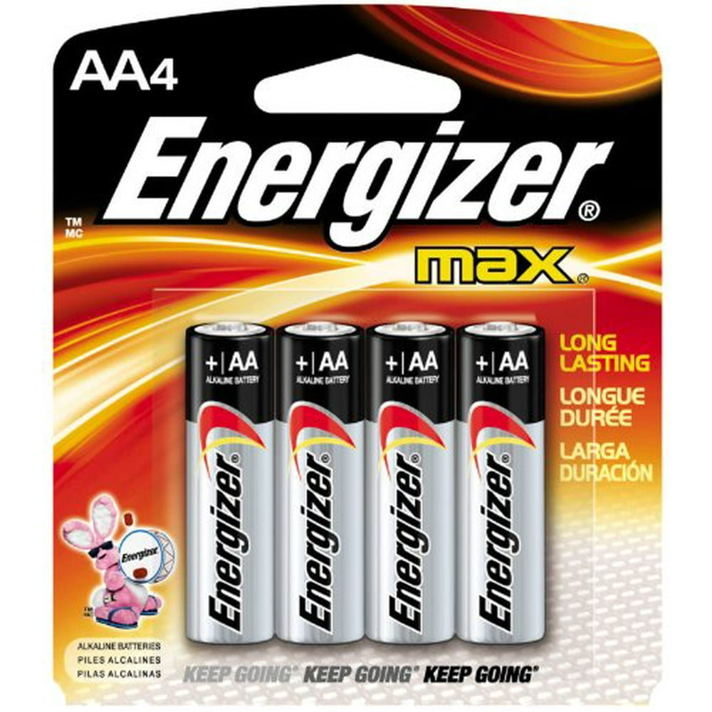 Energizer AA4 energizer max +power seal alkaline batteries Walmart
