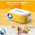 thumbnail image 3 of Mini Projector, ELEPHAS Portable LED Full Color Video Projector for Cartoon, TV Movie, Kids Gift, Party Game, Pico Movie Projector for Home Theater with HDMI USB TV AV Interfaces and Remote Control, 3 of 7