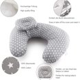 thumbnail image 5 of Almohada de lactancia multifuncional, cojín de lactancia para bebé, almohada de alimentación infantil, 5 of 5