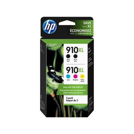 UPC: 0194441500325 | HP 910XL Black/Cyan/Magenta/Yellow High Yield Ink Cartridges 5/Pack 6ZA58AN#140