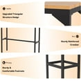 thumbnail image 5 of AECOJOY 3 Pieces Outdoor Bar Set of 2, Outdoor Weather Proof High Top Table and Chairs 47" Rectangular Pub Height High Top Bar Table for Balcony, Backyard, Porch, 5 of 8