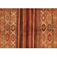 thumbnail image 1 of Ahgly Company Indoor Rectangle Abstract Orange Modern Area Rugs, 5' x 7', 1 of 4