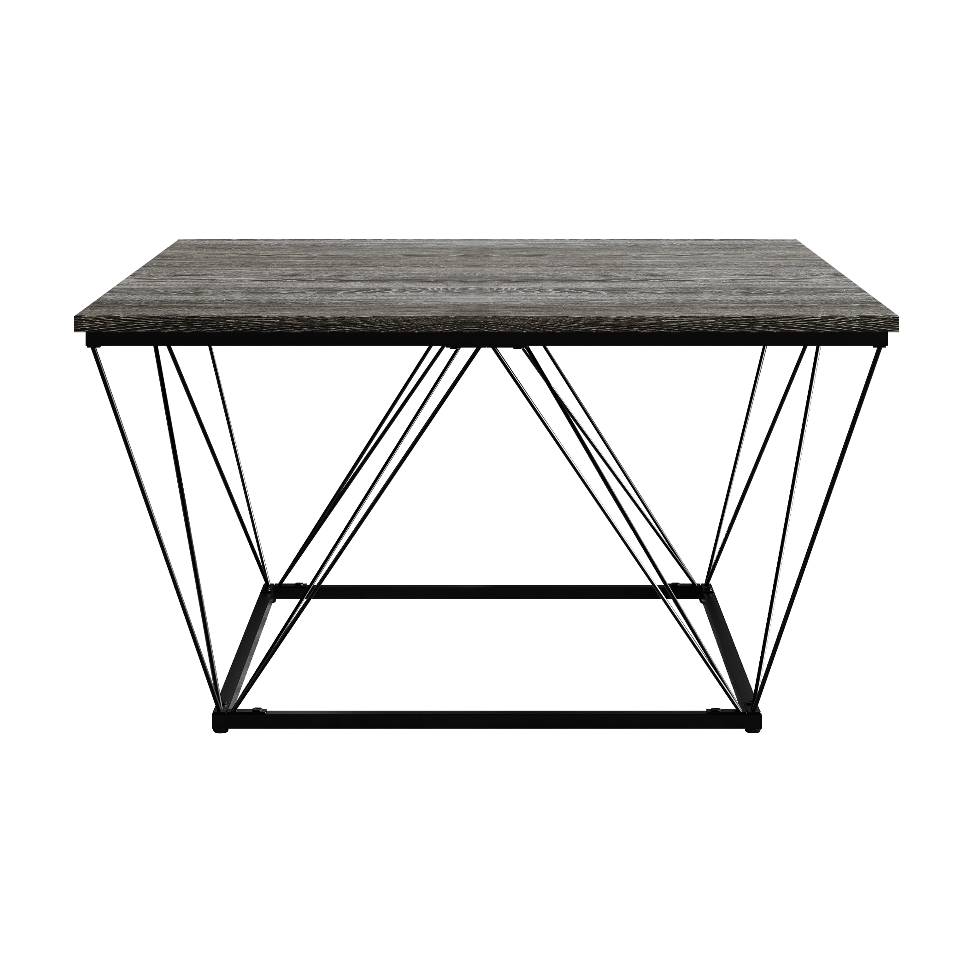 Castle Place Minimalist 3 Piece Coffee Table Set, Dark Grey