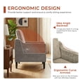 thumbnail image 6 of TLSUNNY Accent Chair, Mid Century Modern Reading Chair, Upholstered Armchair with Removable Cover, Comfy Single Sofa Side Chair for Office, Apartment, Small Room, 6 of 11