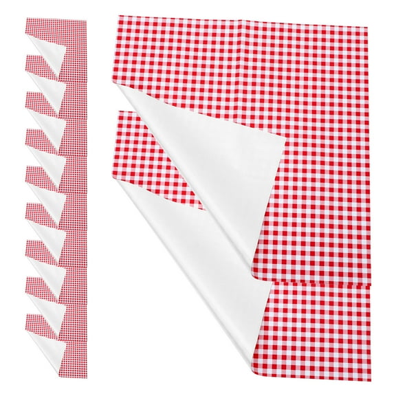 Masteelf  20 Pcs Gift Wrapping Paper Flower White Tissue Baby Girl Red