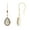 Yellow, variant on 0.70 Ctw Pear Ethiopian Opal 925 Sterling Silver Gold Plated Wedding Dangle Earring
