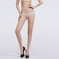 thumbnail image 2 of Tummy Control Pantyhose for Women, Control Top Tights Sheer Shaping Nylon Support Stockings Khaki One Size, 2 of 4
