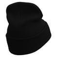 thumbnail image 3 of Taurus Astrology Embroidered 12 Inch Long Knitted Beanie - Black OSFM, 3 of 5