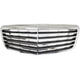 thumbnail image 2 of For 07-09 E-Class w/o Proximity Cruise Front Grille Assembly Chrome Gray Insert, 2 of 5