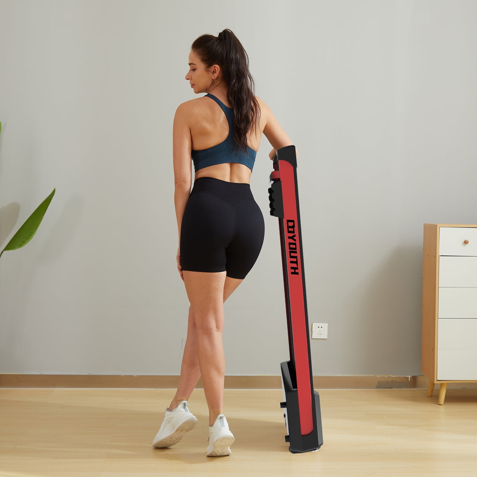 GOYOUTH Walking Pad, Under Desk Treadmill for Home&Office, Exercise Treadmill 300 lbs Weight Capacity,Speed Range ‎0.5-6 kph