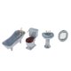 thumbnail image 1 of Set de baño Dollhouse Sunnimix Mini de Lujo Azul, 1 of 7