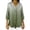 Green, variant on Womens 3/4 Sleeve Tops V Neck Button Down Shirts Gradient Business Cardigan Lace Neckline Beach Outfits Yellow L