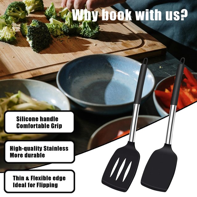 Boreal Craft Silicone Spatulas Non Stick Pan Home Kitchen Spatulas Cooking For Egg Fish Pancakes Egg Cooker Kitchen Utensils Set Silicone Cooking Utensils Cooker Hood Cooker Pots Rice Cooker Small