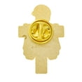 thumbnail image 2 of PinMart's Fallen Heroes Gold Cross American Flag Military Veteran Lapel Pin, 2 of 8