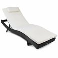 thumbnail image 1 of Gymax Coussin de Chaise Longue de Patio pour Piscine Extérieure Réglable Toutes Saisons, 1 of 6