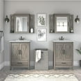 thumbnail image 2 of Pemberly Row Engineered Wood Double Vanity Set with Sinks in Driftwood Gray, 2 of 7