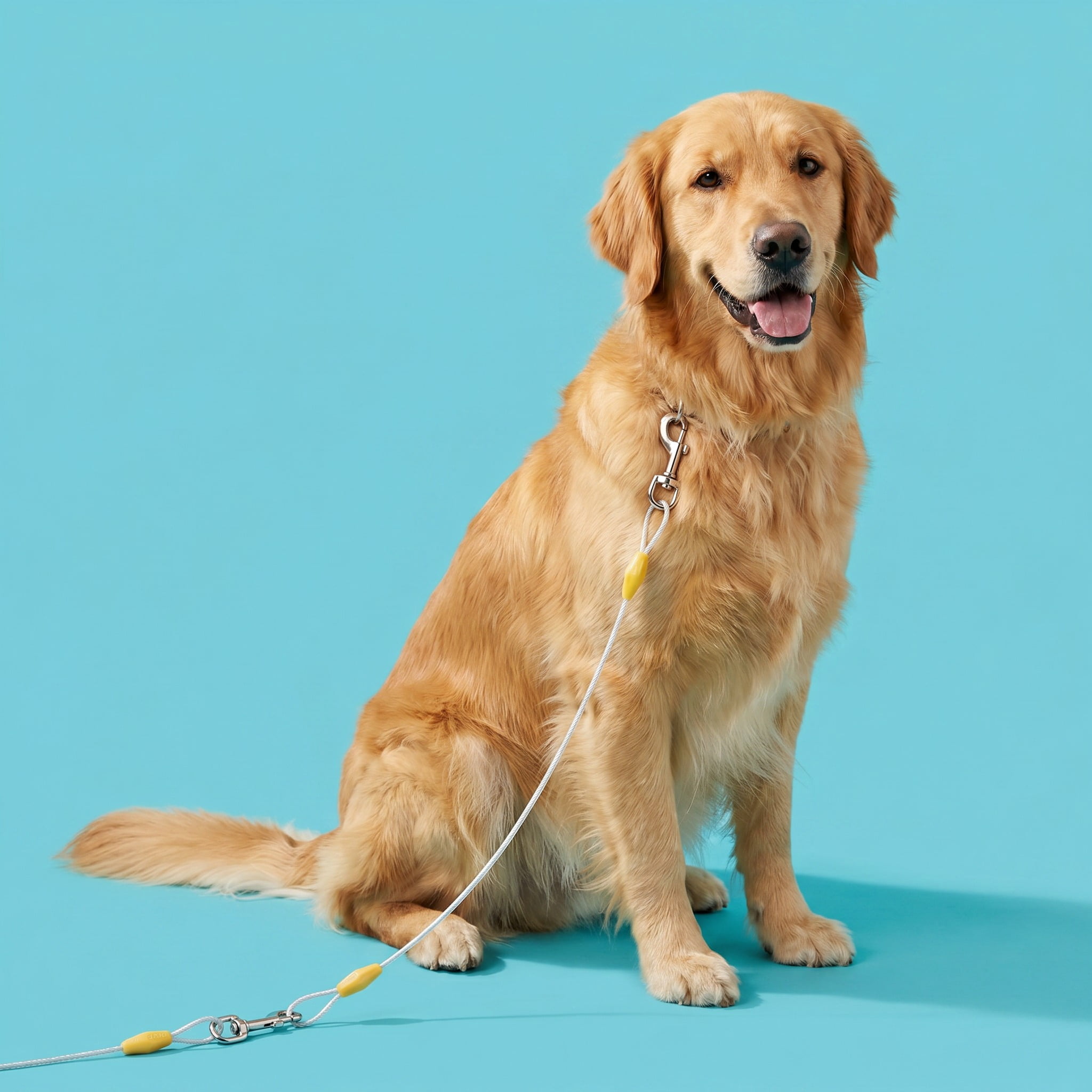 (6 pack) Vibrant Life Reflective Vinyl-Covered Tie-Out Cable for Dogs, XL, 30'