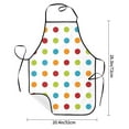 thumbnail image 5 of ZNDUO Colorful Polka Dots Pattern Apron, Adjustable Bib Soft Chef Aprons, 5 of 8