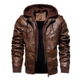thumbnail image 3 of Chaqueta de cuero de moda, sencilla y generosa, chaqueta de cuero, chaqueta casual para hombre, 3 of 5